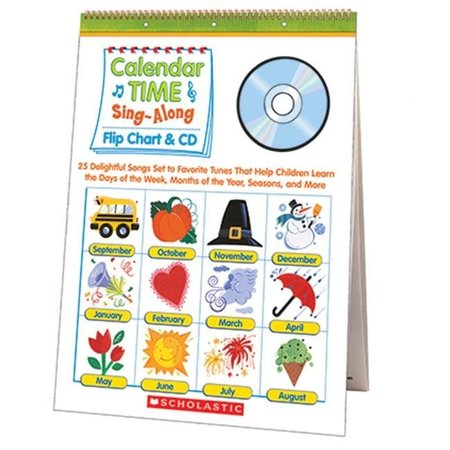SCHOLASTICS TEACHER Scholastic Teaching Resources SC-0439694957 Calendar Time Sing Along Flip Chart And Cd SC-0439694957